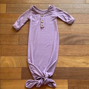 Caden Lane knotted gown with hat 0-3 months